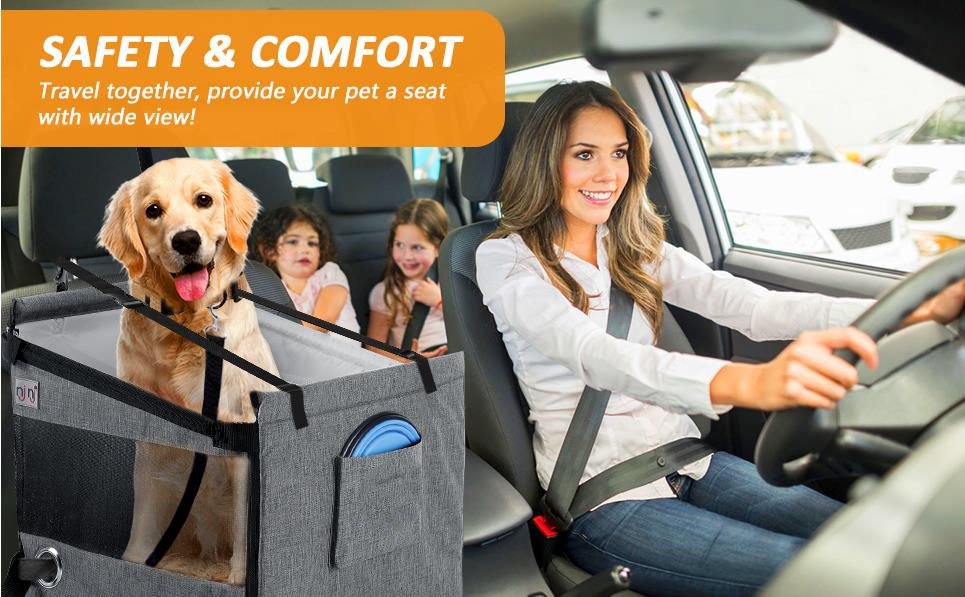Nonslip دائم الحيوانات الأليفة الخلفي غطاء مقعد السيارة الكلب أرجوحة للخدش الحيوانات الأليفة مقعد السيارة الحيوانات الأليفة السفر حامل مقعد السيارة